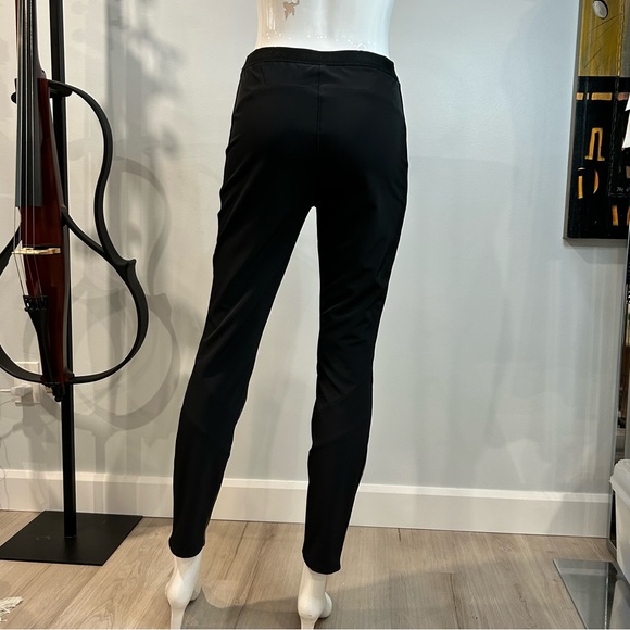 Marc Cain 50/50 Faux Leather & Stretch Fabric Joggers - Picture 3 of 13